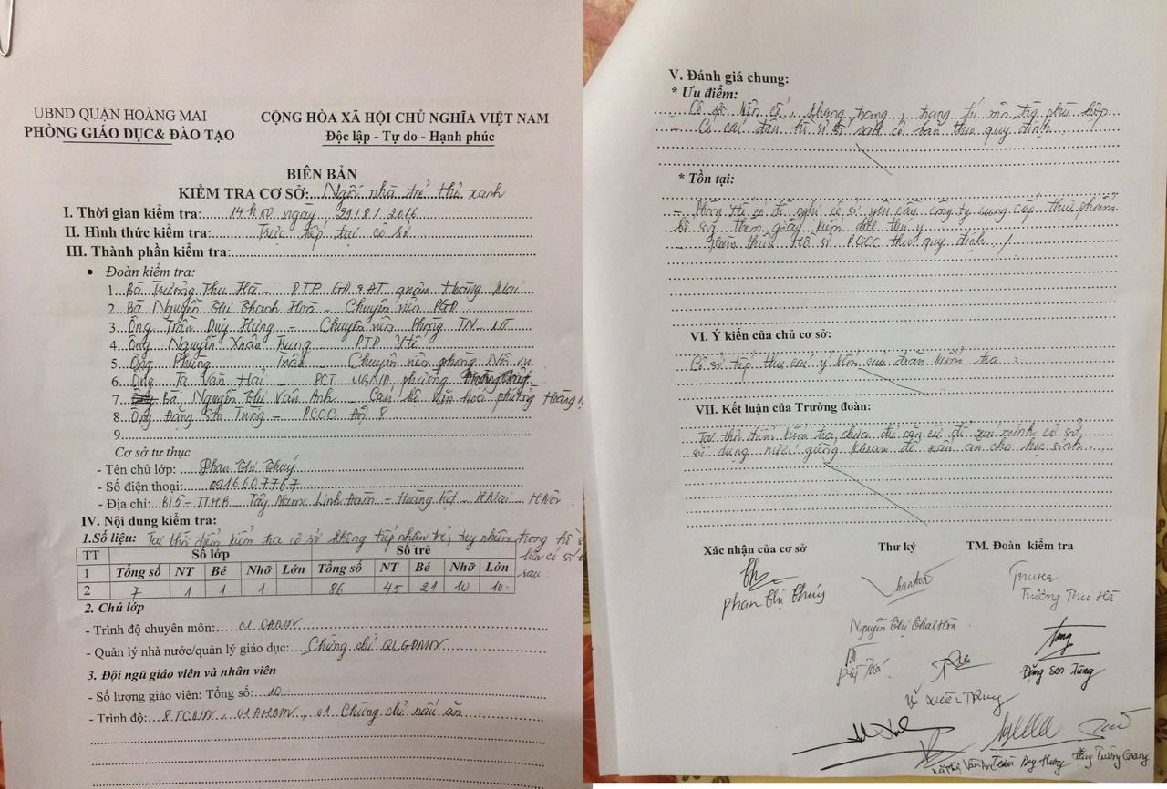 Trường mầm non Baby’s house hoạt động không phép: UBND phường Hoàng Liệt có dấu hiệu bao che?