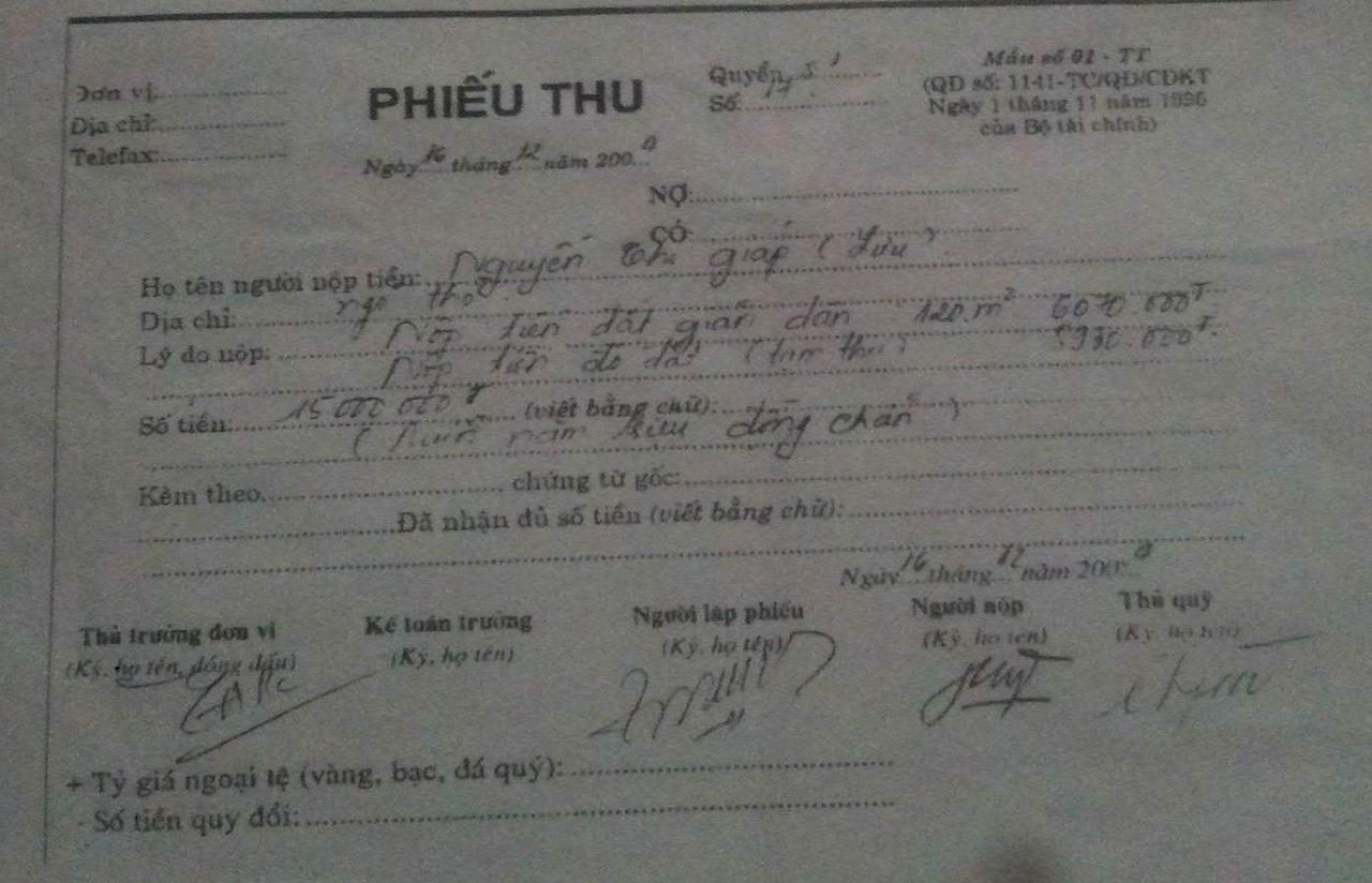 Hà Nội: Lãnh đạo thôn Vân Điềm bị tố chiếm đoạt tiền mua đất của dân