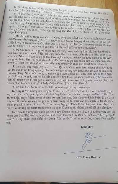 Thứ trưởng Bộ Xây dựng Nguyễn Đình Toàn lên tiếng về việc bị cấp dưới tố cáo đích danh