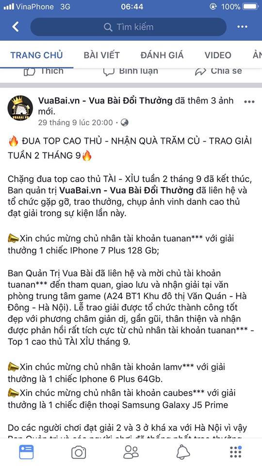 Buông lỏng quản lý, game cờ bạc Vuabai.vn lộng hành trên mạng?