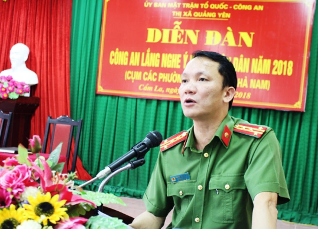 Công an Quảng Ninh lắng nghe ý kiến nhân dân