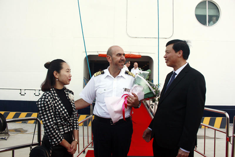 Quảng Ninh: Cảng tàu khách quốc tế Hạ Long đón chuyến tàu đầu tiên