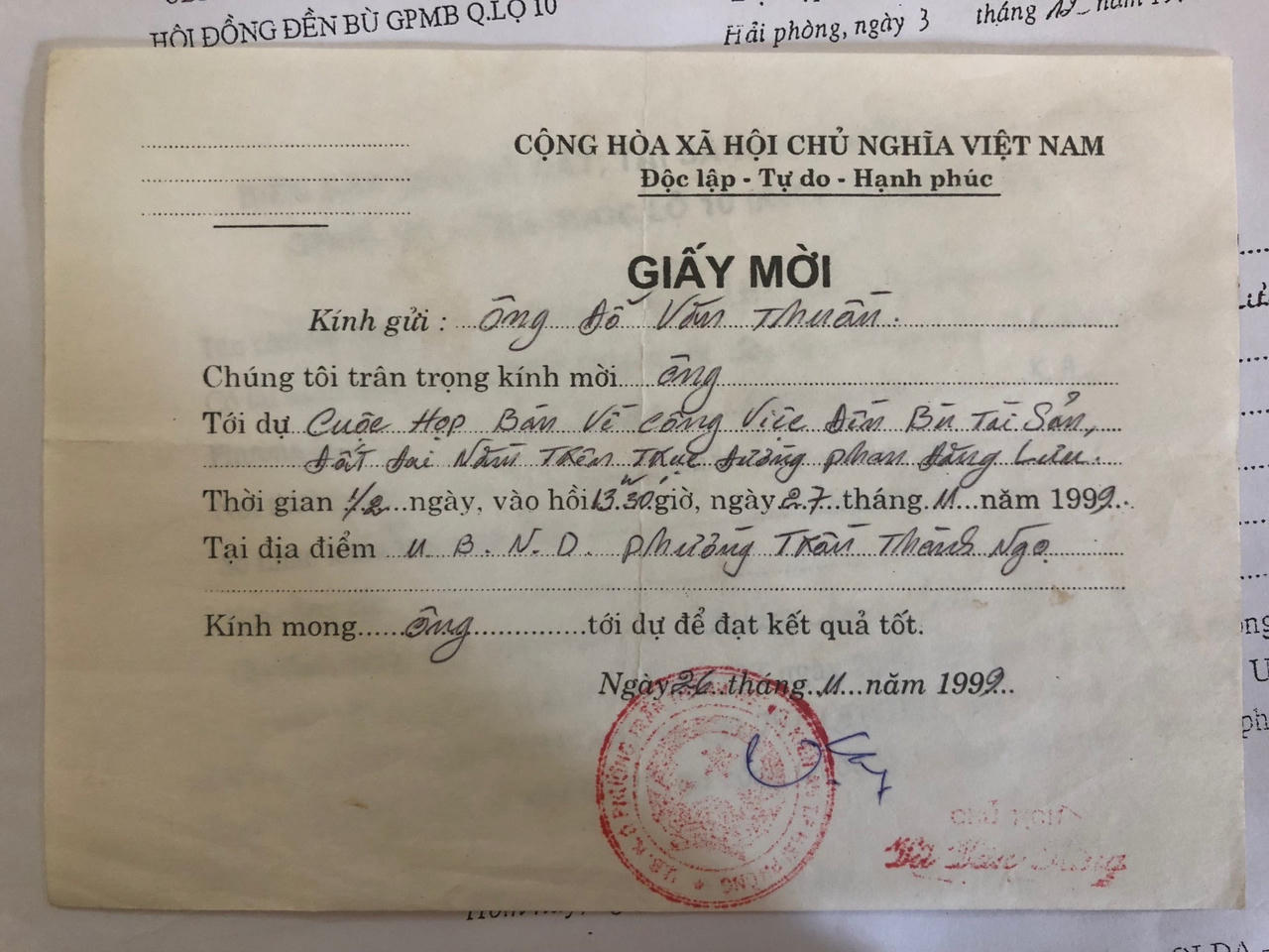 Hải Phòng: Giao đất đã 20 năm, người thương binh già vẫn chưa được nhận tiền đền bù