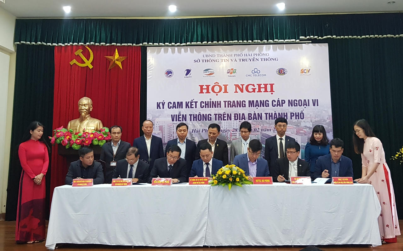 Đến 2020, Hải Phòng phấn đấu chỉnh trang 500 km tuyến cáp ngoại vi viễn thông