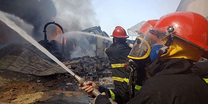 Cháy lớn tại Hải Phòng