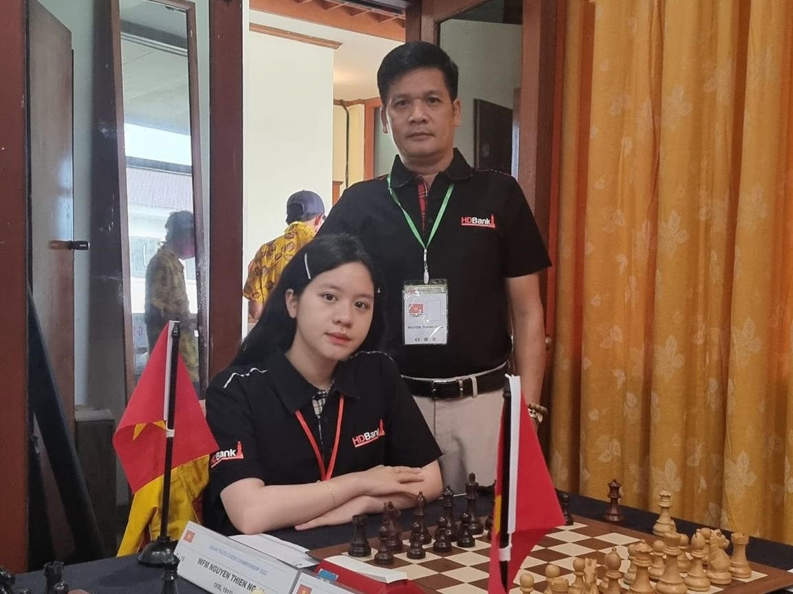 Kỳ thủ Nguyễn Thiên Ngân lại 'gặt vàng' tại giải cờ vua quốc tế