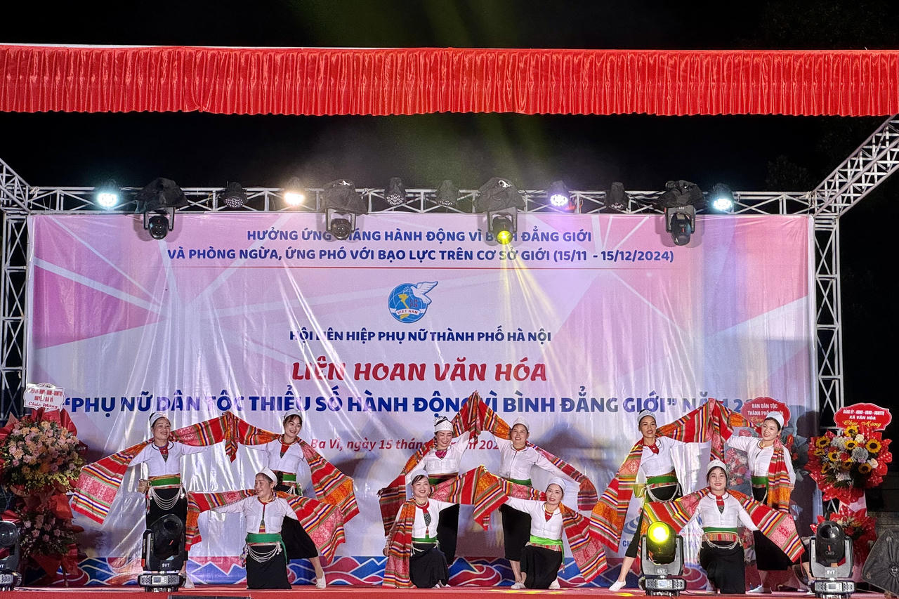 Liên hoan văn hóa 'Phụ nữ dân tộc thiểu số hành động vì bình đẳng giới' tại Hà Nội