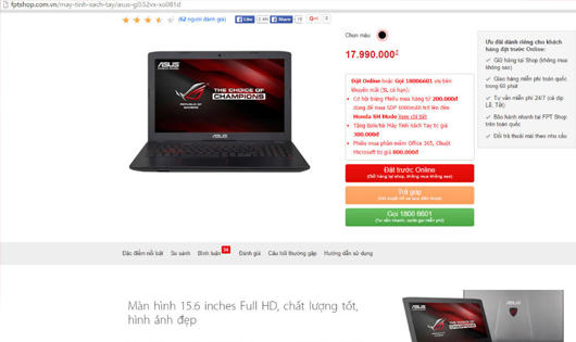 Khách hàng bức xúc vì cách giải thích "lấp liếm" của FPT Shop