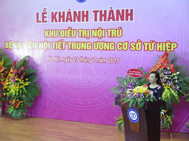 Khánh thành khu điều trị 9 tầng Bệnh viện Nội tiết Trung ương