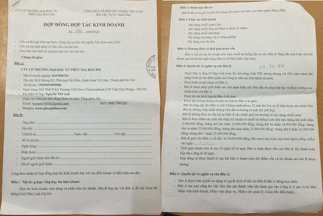 Công ty Phúc Gia Bảo có dấu hiệu huy động tài chính trái phép?!