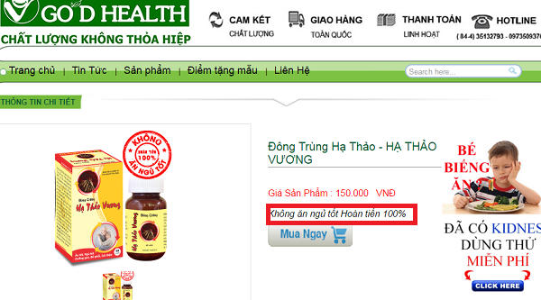 Nhiều nghi vấn trong hoạt động quảng cáo TPCN của công ty Sức khỏe tốt