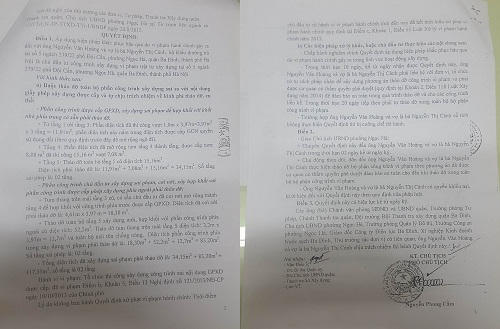 5 năm chưa xử lý xong một vụ vi phạm trật tự xây dựng tại quận Ba Đình