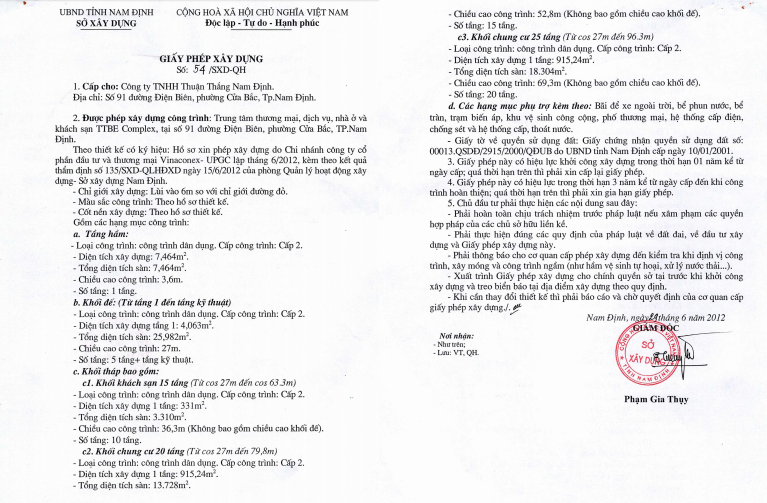 UBND tỉnh Nam Định chỉ đạo làm rõ những sai phạm tại dự án Nam Định Tower