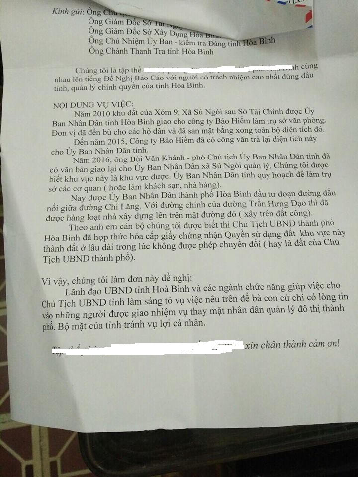 Hoà Bình: Thu hồi nhiều sổ đỏ cấp trái quy định tại xã Sủ Ngòi, kiểm điểm trách nhiệm UBND Thành phố