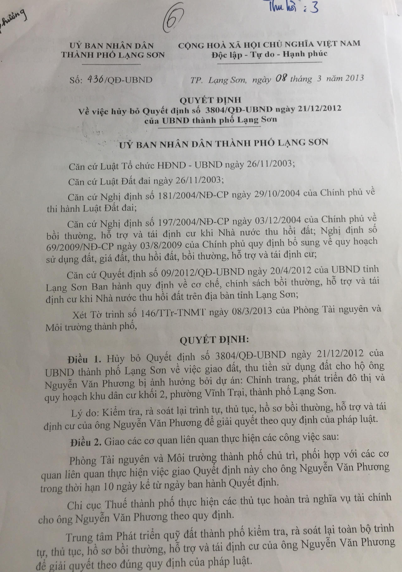 Lạng Sơn: Bao giờ chính quyền giải quyết thỏa đáng khiếu nại của người dân?