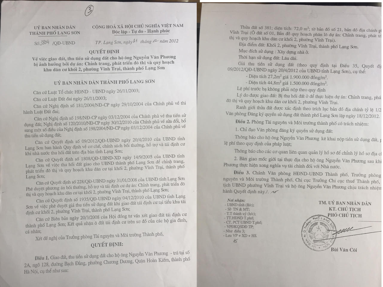 Lạng Sơn: Bao giờ chính quyền giải quyết thỏa đáng khiếu nại của người dân?