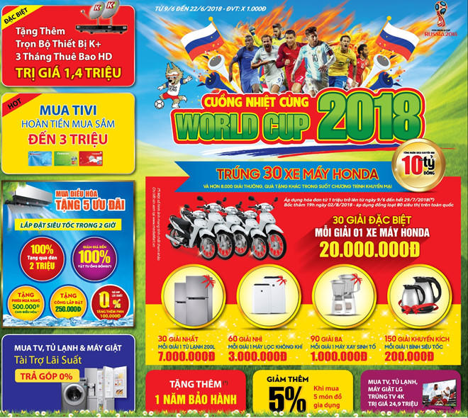 World Cup 2018: Những dịch vụ hốt bạc tại Hà Nội