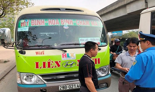 Tăng cường xử lý vi phạm của ô tô khách tại Hà Nội