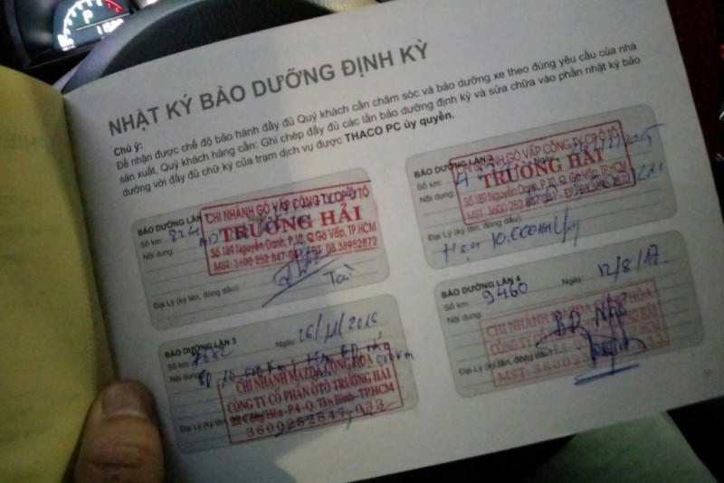 Cách nhận biết xe  tua ngược đồng hồ công tơ mét