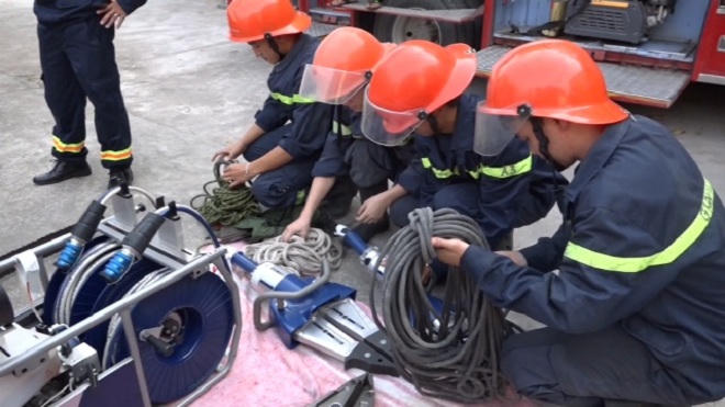 Công an tỉnh Hải Dương chủ động khắc phục hậu quả mưa bão