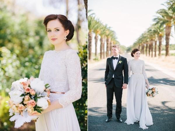 Kết quả hình ảnh cho Váy cưới Váy dài tay