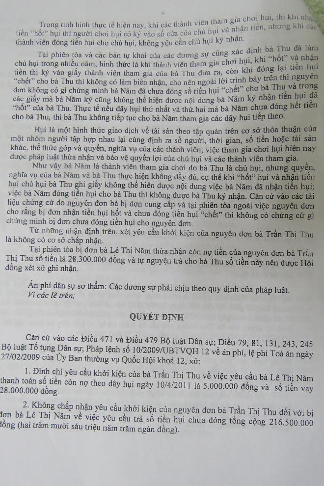 Bình Dương: Gánh nợ vì cách xử còn nhiều uẩn khúc của tòa phúc thẩm