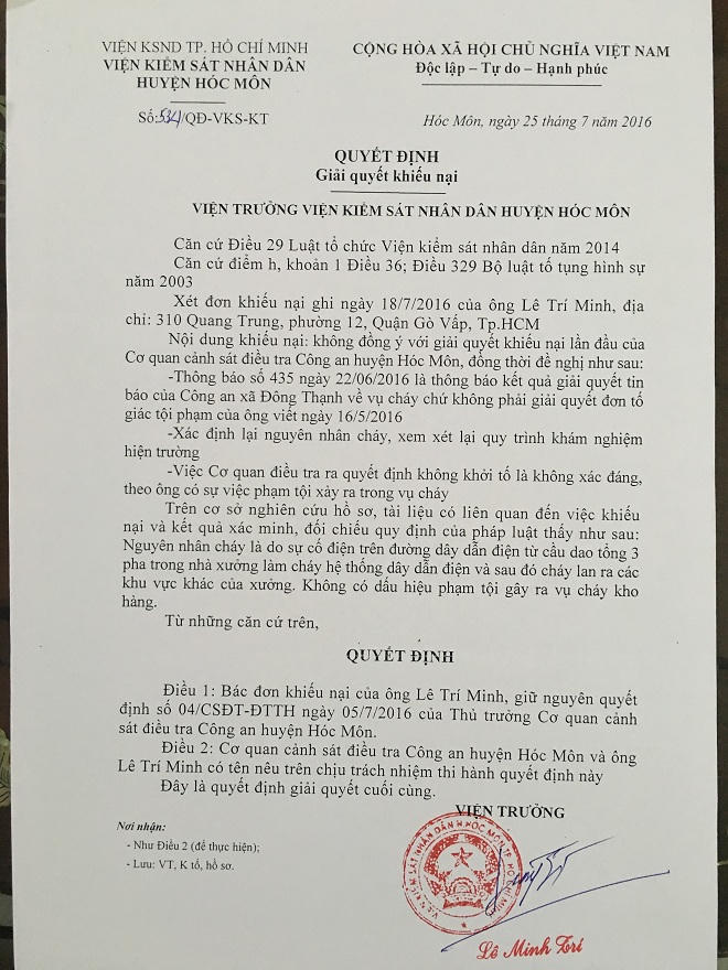 TP.Hồ Chí Minh:  Doanh nghiệp “nhờn” các quy định về phòng cháy, chữa cháy