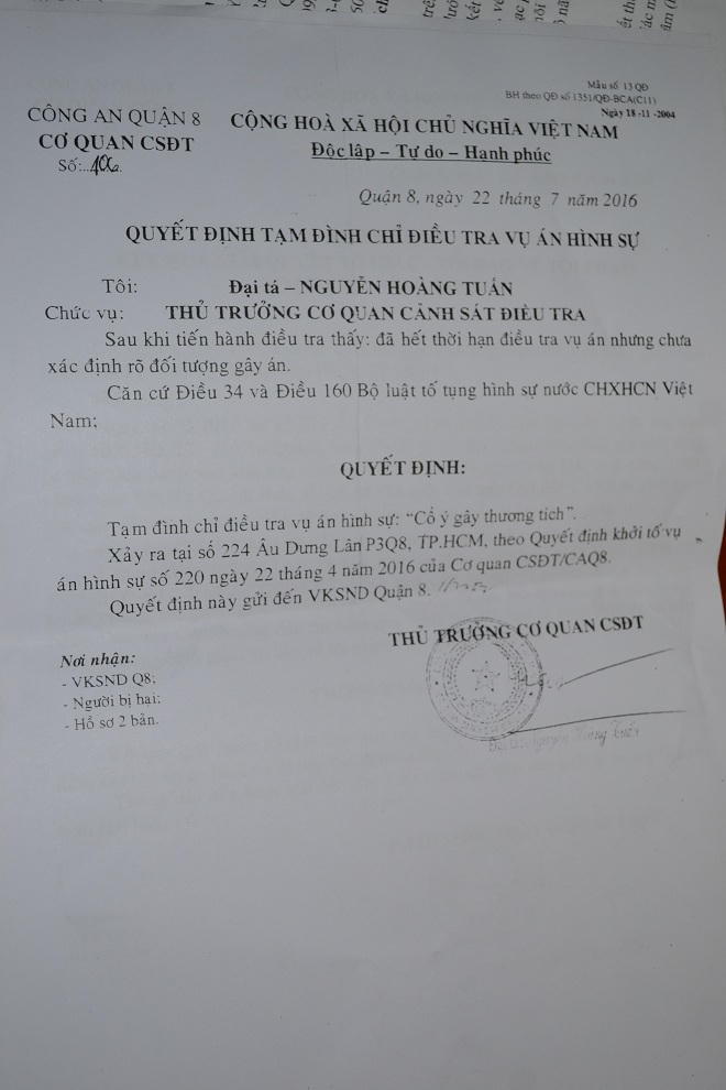 Uẩn khúc cuộc điều tra vụ án mù mắt trong quán nhậu