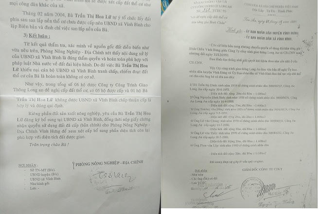 Long An:  Đổ lỗi “người ghi biên bản nhầm lẫn” để tước quyền sử dụng đất của dân?