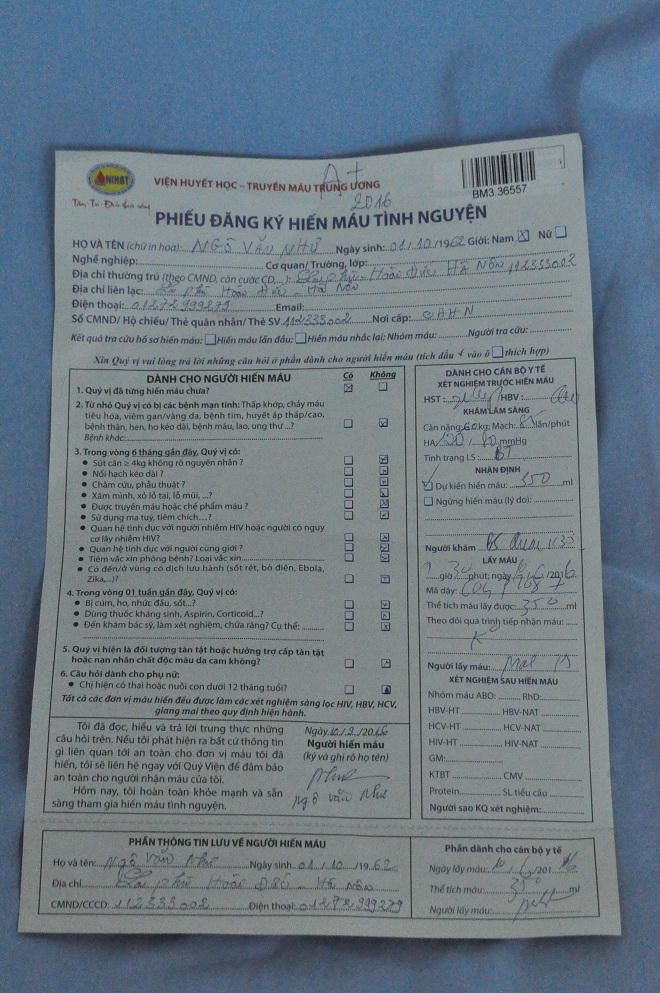 Trưởng thôn xin 'từ chức' để đi hiến máu tình nguyện