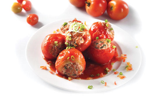 Kết quả hình ảnh cho cà chua nhồi thịt