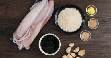 Kết quả hình ảnh cho Mực nhồi cơm với sốt teriyaki