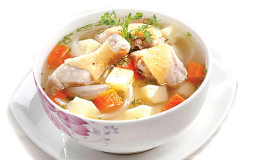 Kết quả hình ảnh cho Canh gà hầm củ sen