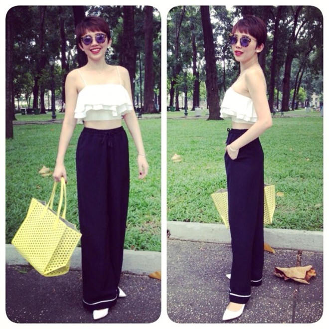 Kết quả hình ảnh cho quần ống loe sao Châu Âu