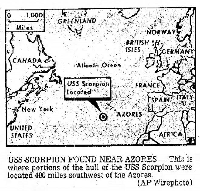 Bí ẩn vụ chìm tàu hạt nhân Scorpion của Mỹ