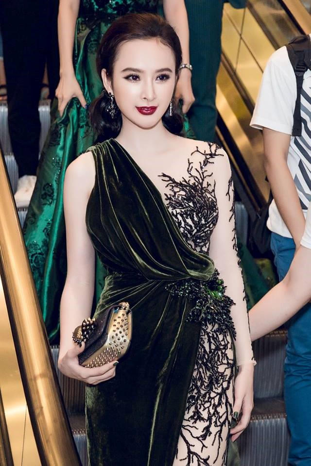 Thoi trang nhung xanh duoc sao Viet mac nhieu nhat mua hinh anh 6