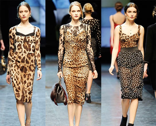 Kết quả hình ảnh cho Trang phục họa tiết da báo sao Châu Âu