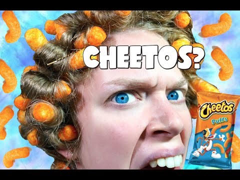 Kết quả hình ảnh cho Làm xoăn tóc bằng Cheetos