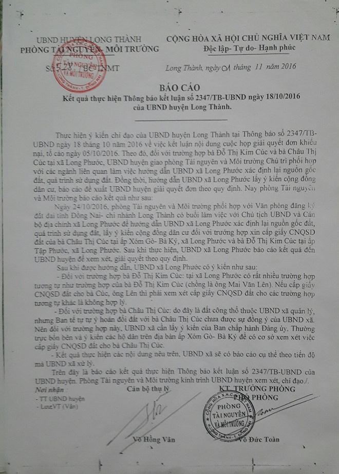 Đồng Nai: Người dân 5 năm mỏi mòn chờ cấp giấy CNQSD đất