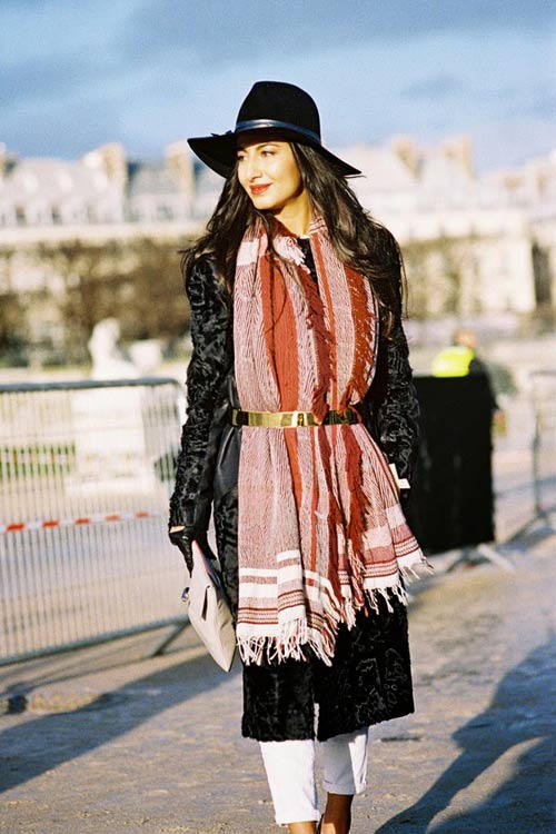 Kết quả hình ảnh cho Khăn kết hợp với dây thắt lưng