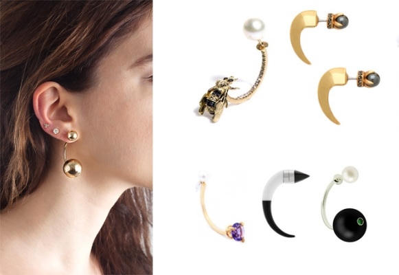 Kết quả hình ảnh cho Hoa tai khoen tròn sao