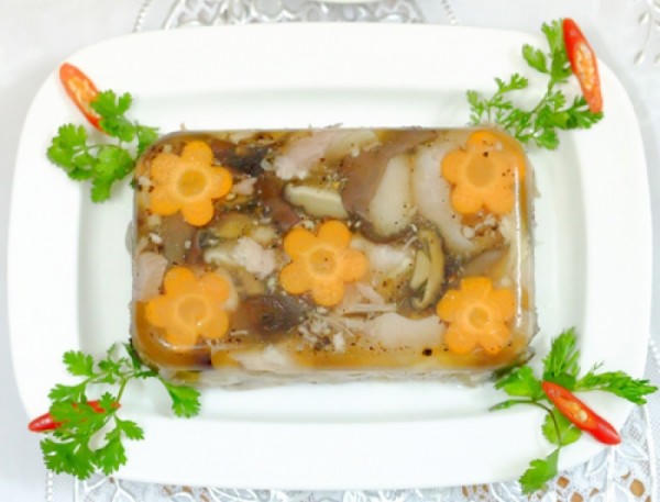 Kết quả hình ảnh cho Cách nấu thịt đông đẹp mắt