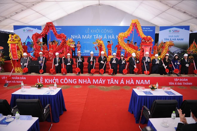 Tân Á Đại Thành khởi công nhà máy thứ 12 tại Hà Nam