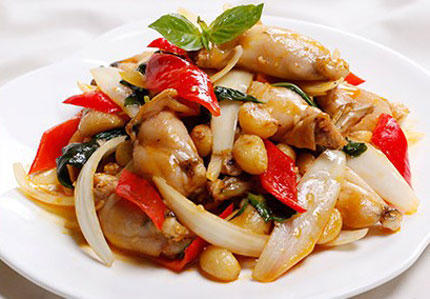 Kết quả hình ảnh cho ếch xào giấm tỏi