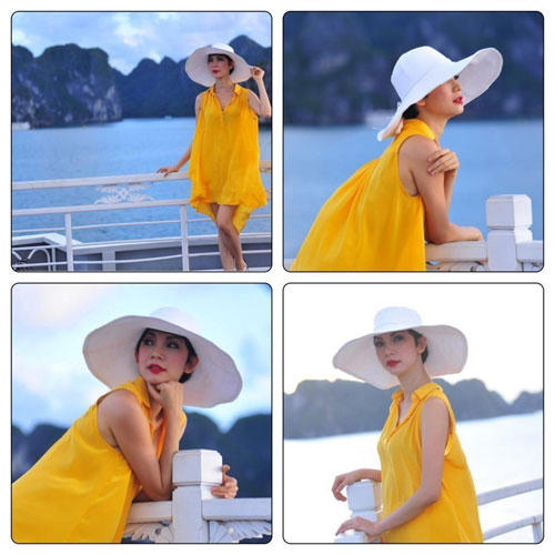 Kết quả hình ảnh cho Đầm bầu dáng xòe sao Châu Âu