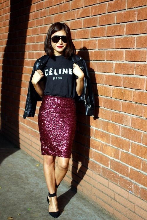 Kết quả hình ảnh cho Chân váy đẹp sequin sao Châu Âu