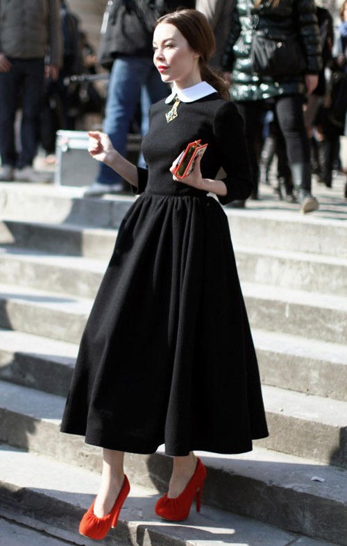 Kết quả hình ảnh cho Váy xòe sao Châu Âu