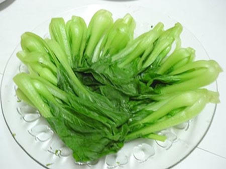 Kết quả hình ảnh cho Cải bó xôi (rau chân vịt) luộc