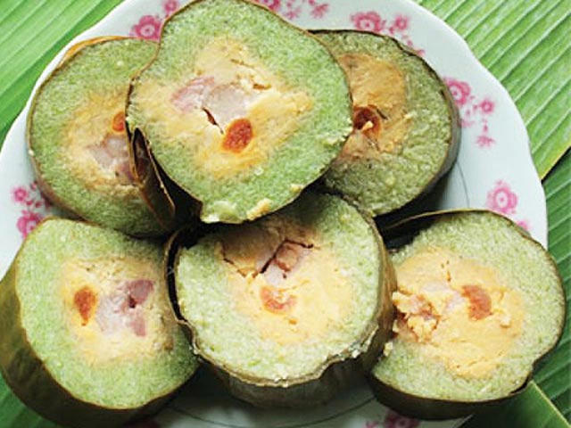 Kết quả hình ảnh cho cắt bánh chưng tròn