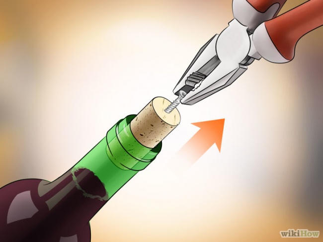 Kết quả hình ảnh cho Khui rượu vang chỉ bằng 1 con ốc vít